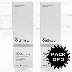 The Ordinary Caffeine Solution 5% EGCG Eye Serum 2 PK Eye Treatment 30ml